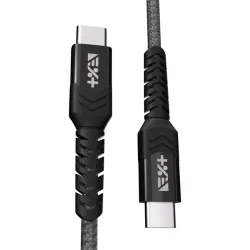 NextOne USBCX2-BRD-SG 1,2m Type-C fonott asztroszürke adat- és töltőkábel