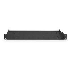 Digitus 1U fixed shelf for racks from 400mm depth 45x483x250mm up to 15kg Black (RAL 9005)