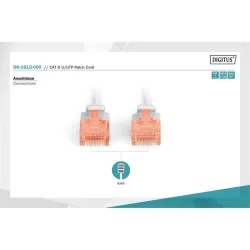 Digitus DK-1612-050 U/UTP patch kábel CAT6 5m szürke