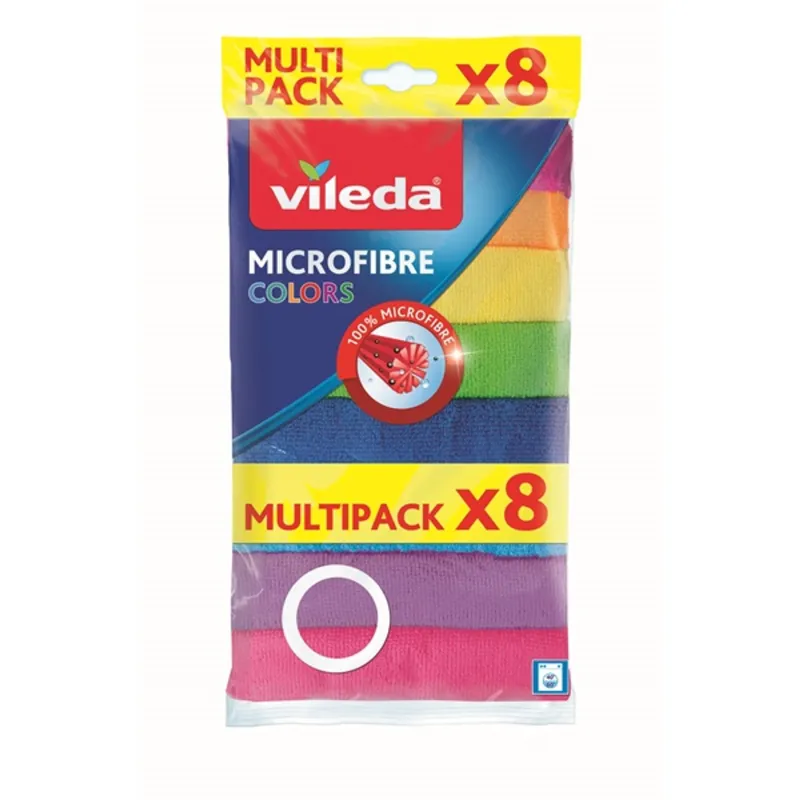 Vileda Color 8 színű mikroszálas törlőkendő Vileda Color 8 színű mikroszálas törlőkendő