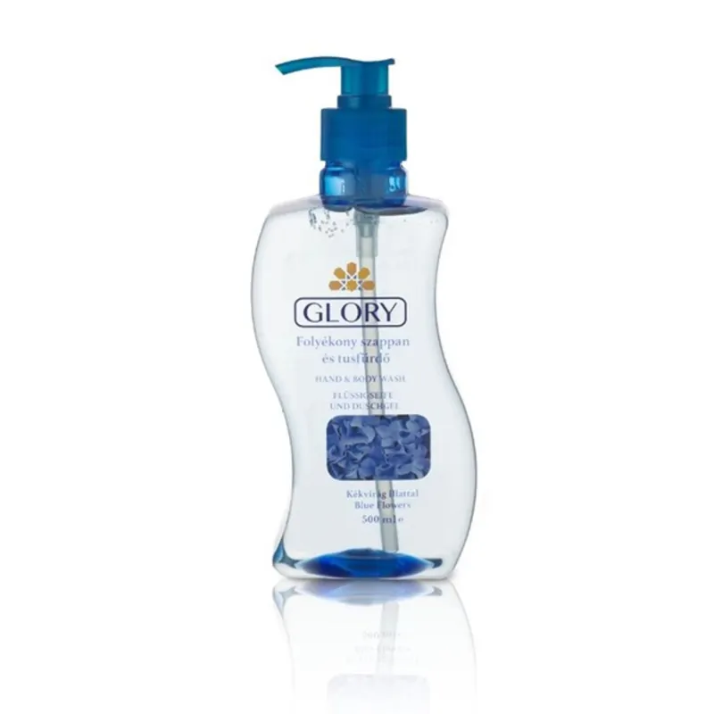 Glory/HC 500 ml kékvirág illat folyékony szappan és tusfürdő Glory/HC 500 ml kékvirág illat folyékony szappan és tusfürdő