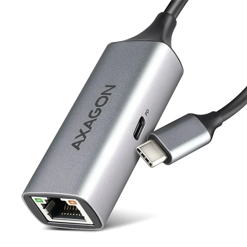 Axagon ADE-TXPD Kompakt alumínium USB-C 3.2 Gen1 Gigabit Ethernet 10/100/1000Mbit adapter Axagon ADE-TXPD Kompakt alumínium USB-C 3.2 Gen1 Gigabit Ethernet 10/100/1000Mbit adapter