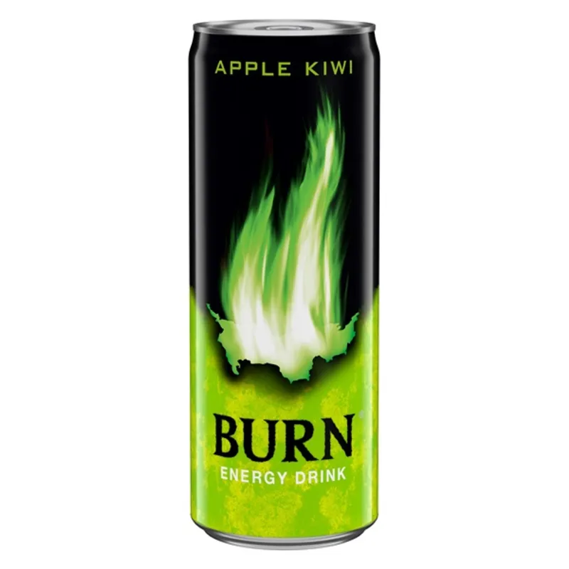 Burn almás-kiwis DRS egyutas visszaváltási díjas 0,25l energiaital Burn almás-kiwis DRS egyutas visszaváltási díjas 0,25l energiaital