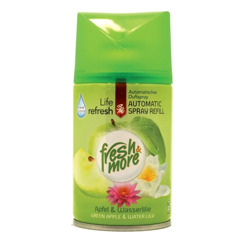 Fresh and More Automatic 250ml alma és vizililiom légfrissítő utántöltő Fresh and More Automatic 250ml alma és vizililiom légfrissítő utántöltő