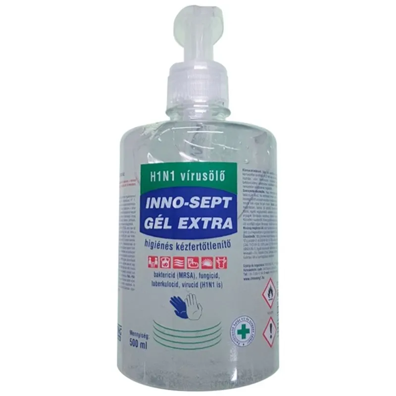 Inno Sept Gél 500ml pumpás extra kézfertőtlenitő gél Inno Sept Gél 500ml pumpás extra kézfertőtlenitő gél