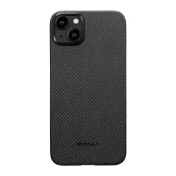 Pitaka 128971 1500D iPhone 15 Plus fekete/szürke aramid hátlap