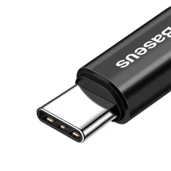 Baseus Fish Eye Spring USB-A - USB Type-C csavart kábel 1m fekete (CATSR-01)