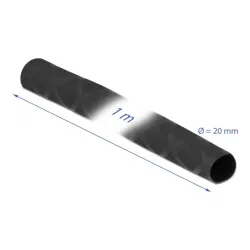 Delock Zsugorcső X-mintás nem csúszós 1 m x 20 mm fekete