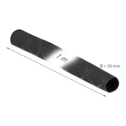 Delock Zsugorcső X-mintás nem csúszós 1 m x 50 mm fekete