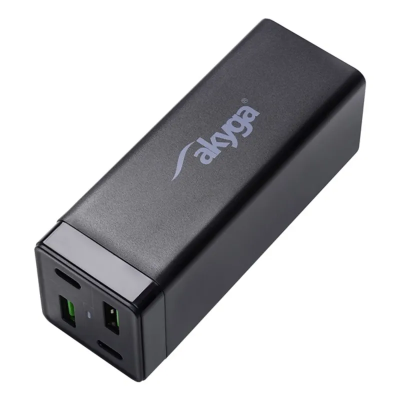 AKYGA USB Power Adapter Charge Brick AK-CH-17 65W 2x USB-A + 2x USB-C QC4+ PD 5-20V / 1.5-3.25A AKYGA USB Power Adapter Charge Brick AK-CH-17 65W 2x USB-A + 2x USB-C QC4+ PD 5-20V / 1.5-3.25A