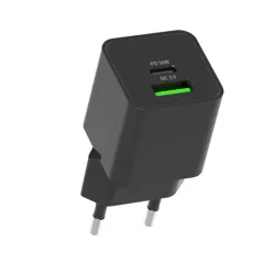 Cellect hálózati töltő adapter PD 30W / QC3.0 18W fekete (MTCB-PD30W-BK)