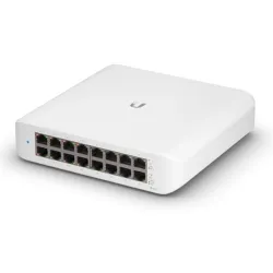 Ubiquiti UniFi Switch Lite USW-Lite-16-POE - Switch - Managed - 16 x 10/100/1000 (8 PoE+) - desktop, wall-mountable - PoE+ (45 W)