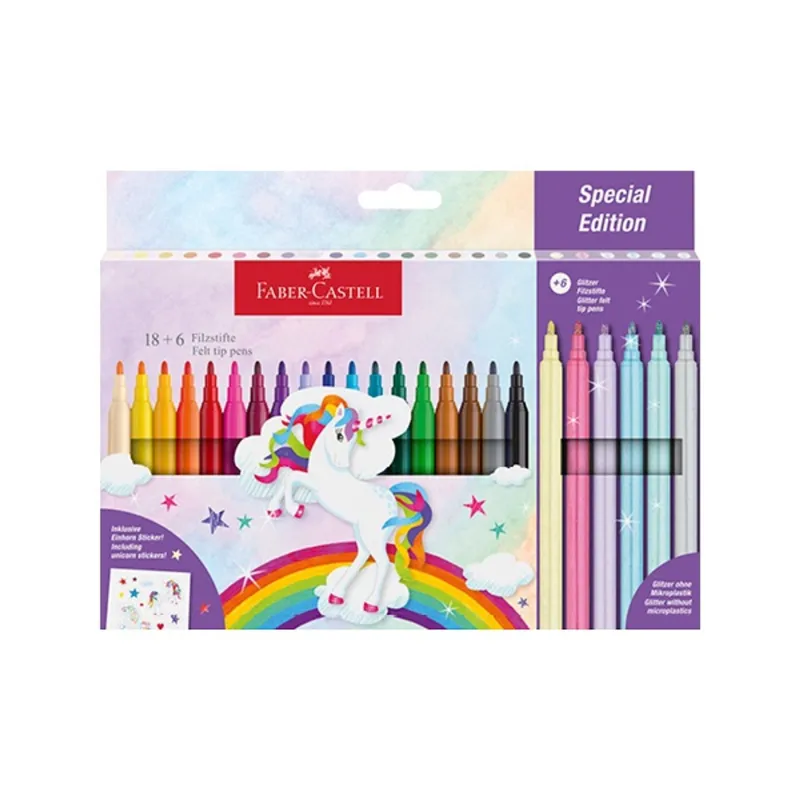 Faber-Castell 18+6 db kastélyos rostirón készlet Faber-Castell 18+6 db kastélyos rostirón készlet