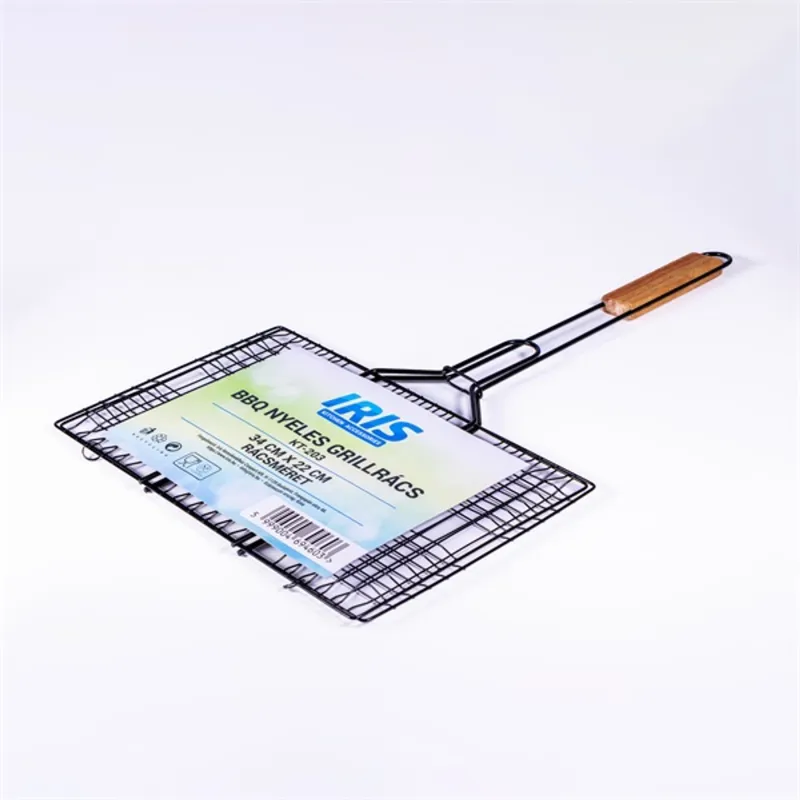 IRIS KT-203 BBQ nyeles grillrács 34cm x 22cm rácsmérettel IRIS KT-203 BBQ nyeles grillrács 34cm x 22cm rácsmérettel