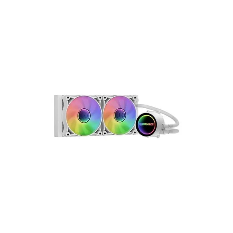 RAIDMAX INFINITA LS240 240mm ARGB fehér vízhűtéses processzor hűtő RAIDMAX INFINITA LS240 240mm ARGB fehér vízhűtéses processzor hűtő