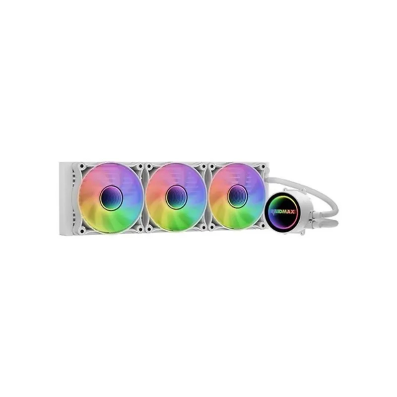 RAIDMAX INFINITA LS360 360mm ARGB fehér vízhűtéses processzor hűtő RAIDMAX INFINITA LS360 360mm ARGB fehér vízhűtéses processzor hűtő