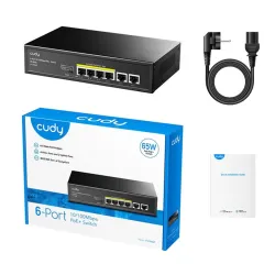 Cudy 6-Port 10/100M PoE+ Switch  (FS1006P)