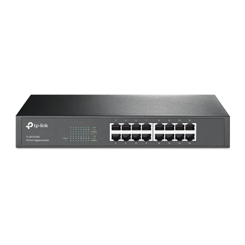 TP-Link TL-SG1016D 16-Port Gigabit Switch - Switch - unmanaged - 16 x 10/100/1000 - desktop TP-Link TL-SG1016D 16-Port Gigabit Switch - Switch - unmanaged - 16 x 10/100/1000 - desktop