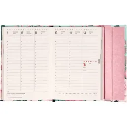 Realsystem Pink bloom 5412 B6 mágneses zsebnaptár