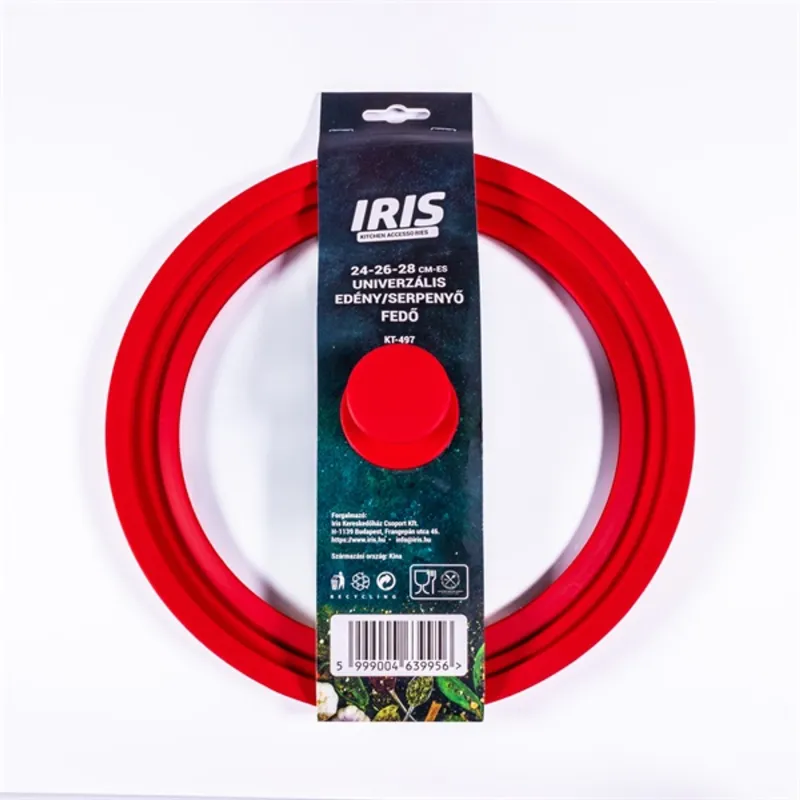 IRIS KT-497 24-26-28 cm-es univerzális edény/serpenyő fedő IRIS KT-497 24-26-28 cm-es univerzális edény/serpenyő fedő