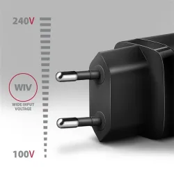 Axagon ACU-PD30 30W PD 3.0 QC Type-C fekete hálózati töltő