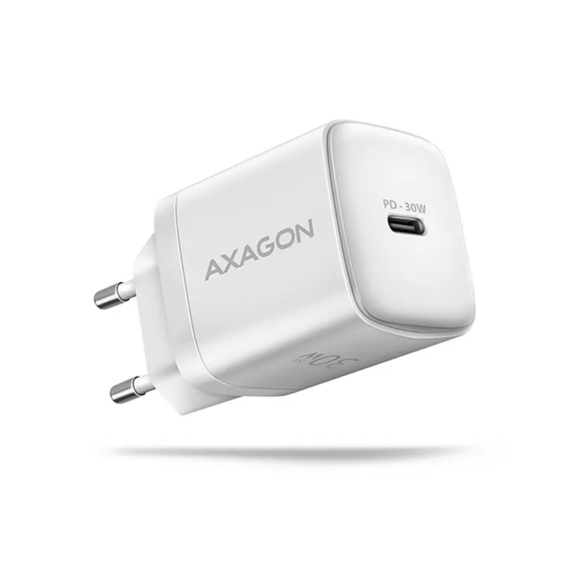 Axagon ACU-PD30W 30W PD 3.0 QC Type-C fehér hálózati töltő Axagon ACU-PD30W 30W PD 3.0 QC Type-C fehér hálózati töltő