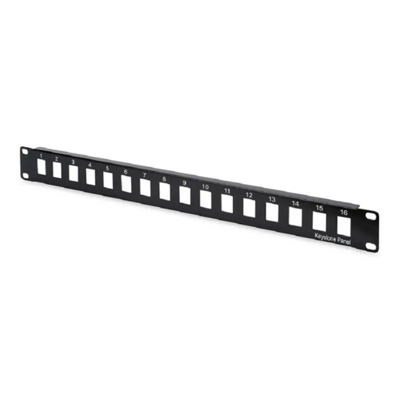 DIGITUS 16port 19" 1U fekete moduláris üres Patch Panel DIGITUS 16port 19" 1U fekete moduláris üres Patch Panel