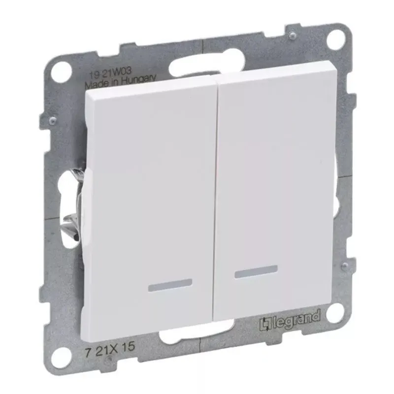 Legrand 721115 Suno 105 fehér jelzőfényes csillárkapcsoló Legrand 721115 Suno 105 fehér jelzőfényes csillárkapcsoló