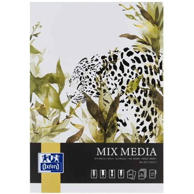Oxford Art Mixed media A4 25 ív 225 g rajzlaptömb Oxford Art Mixed media A4 25 ív 225 g rajzlaptömb