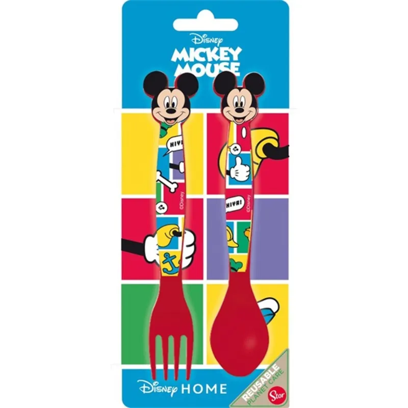 IRIS MICKEY MOUSE Disney 2 részes műanyag evőeszköz szett IRIS MICKEY MOUSE Disney 2 részes műanyag evőeszköz szett