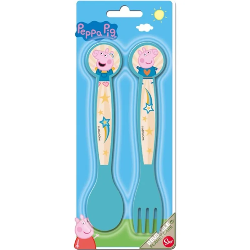 IRIS PEPPA PIG Disney evőeszköz 2 részes szett műanyag evőeszköz szett IRIS PEPPA PIG Disney evőeszköz 2 részes szett műanyag evőeszköz szett