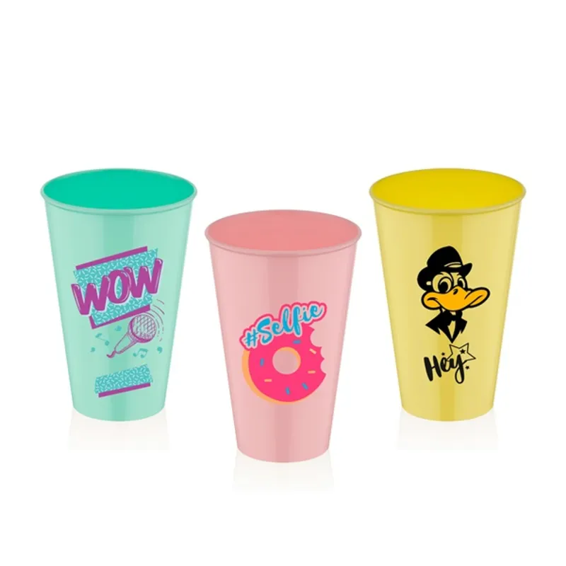 IRIS L-00749 Lemonade pohár 450ml, rózsaszín vagy kék IRIS L-00749 Lemonade pohár 450ml, rózsaszín vagy kék