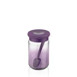 IRIS C-00510 Rainbow lila üveg tároló kanállal 380ml