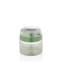 IRIS C-00493 Rainbow zöld reszelő üveg tárolóval 300ml
