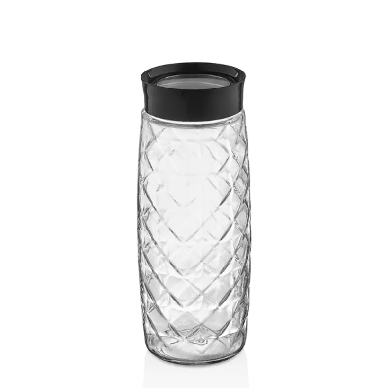 IRIS C-00396 Visible Crystal üveg tároló 1.600ml, fekete vagy elfántcsont színű IRIS C-00396 Visible Crystal üveg tároló 1.600ml, fekete vagy elfántcsont színű