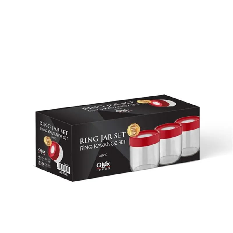 IRIS C-00379 Ring üveg tároló szett 3 darabos 3*425ml IRIS C-00379 Ring üveg tároló szett 3 darabos 3*425ml
