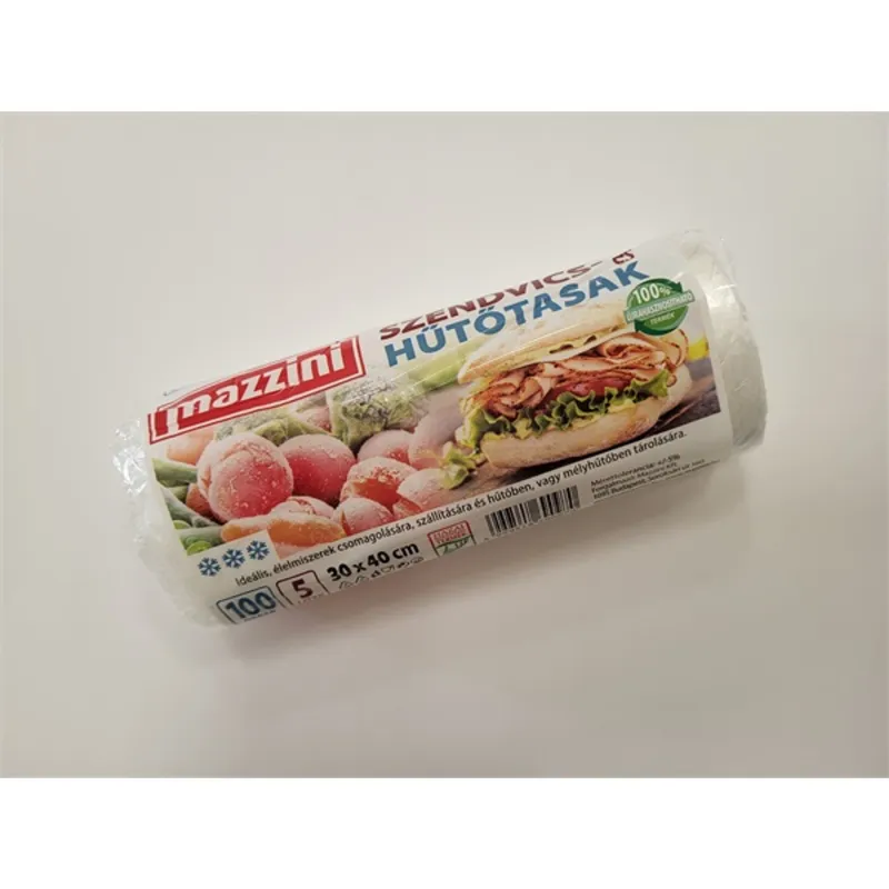 MAZZINI Szendvics és Hűtőtasak 5L (30x40cm) 100db/roll MAZZINI Szendvics és Hűtőtasak 5L (30x40cm) 100db/roll