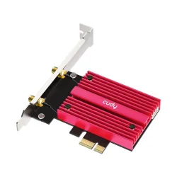 CUDY WE4000 háromsávos AX5400 WiFi 6E, intel AX210, Bluetooth 5.2, PCI Express hálózati kártya