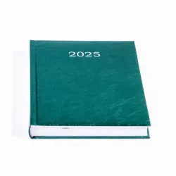 Office Depot A5 2025 napi beosztású zöld határidőnapló