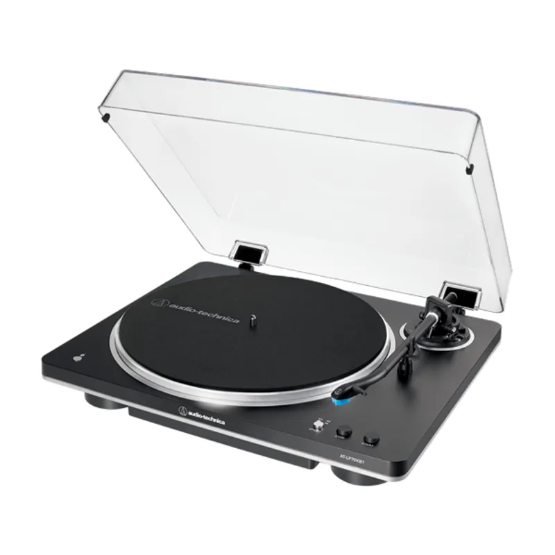 Audio-Technica AT-LP70XBTBS automata szíjhatásos fekete-ezüst Bluetooth/bakelit lemezjátszó Audio-Technica AT-LP70XBTBS automata szíjhatásos fekete-ezüst Bluetooth/bakelit lemezjátszó
