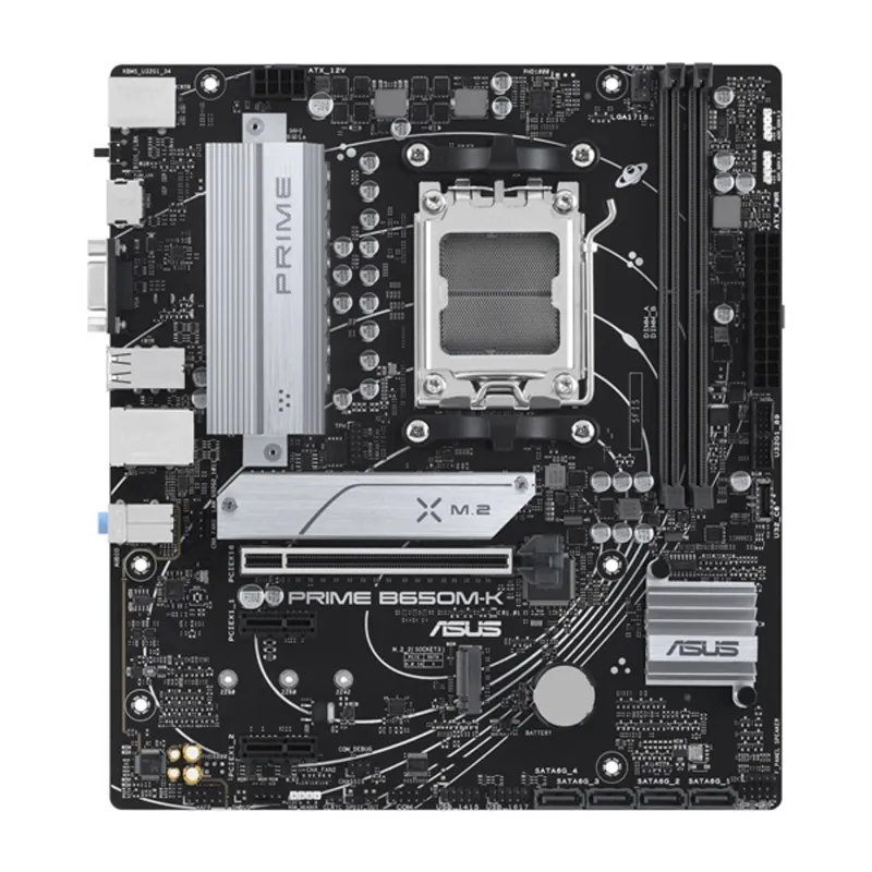 Asus Alaplap - AMD PRIME B650M-K AM5 (B650, ATX, 2xDDR5 7800+MHz, 4xSATA3, 2x M.2, HDMI+VGA) Asus Alaplap - AMD PRIME B650M-K AM5 (B650, ATX, 2xDDR5 7800+MHz, 4xSATA3, 2x M.2, HDMI+VGA)