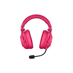 Fejhallgató Logitech Pro X 2 Lightspeed Wireless Bluetooth Gaming Headset rózsaszín