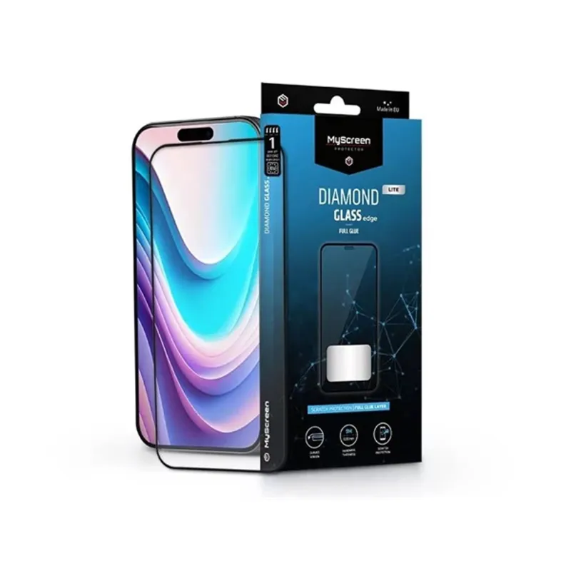 MSP MD9230 DGLFG iPhone 16 Plus 2.5D 9H fekete üveg kijelzővédő MSP MD9230 DGLFG iPhone 16 Plus 2.5D 9H fekete üveg kijelzővédő