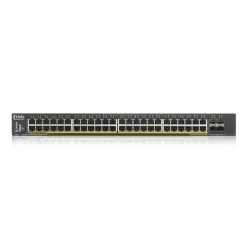 ZyXEL 48-port GbE Smart Managed PoE Switch with 4 SFP+ Uplink