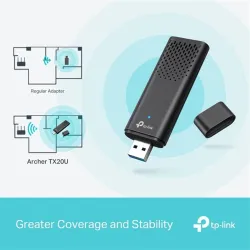 TP-Link Archer TX20U V1 - Network adapter - USB 3.0 - Wi-Fi 5, Wi-Fi 6