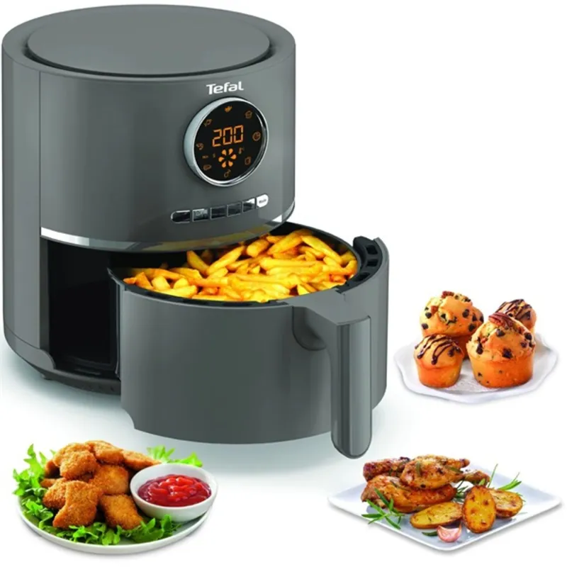 Tefal EY111B15 Actifry szénszürke 4,2 L forrólevegős sütő Tefal EY111B15 Actifry szénszürke 4,2 L forrólevegős sütő