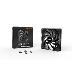 be quiet! Pure Wings 3 120mm PWM high-speed rendszerhűtő ventilátor fekete