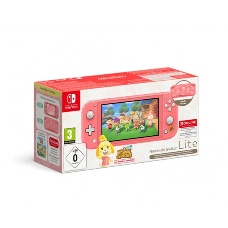Nintendo Switch Lite Coral + Animal Crossing: New Horizons + 12 Hónap Nintendo Switch előfizetés Nintendo Switch Lite Coral + Animal Crossing: New Horizons + 12 Hónap Nintendo Switch előfizetés