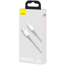 Baseus USB-C-Lightning kábel PD 1m fehér (CATLGD-02)