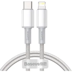Baseus USB-C-Lightning kábel PD 1m fehér (CATLGD-02)